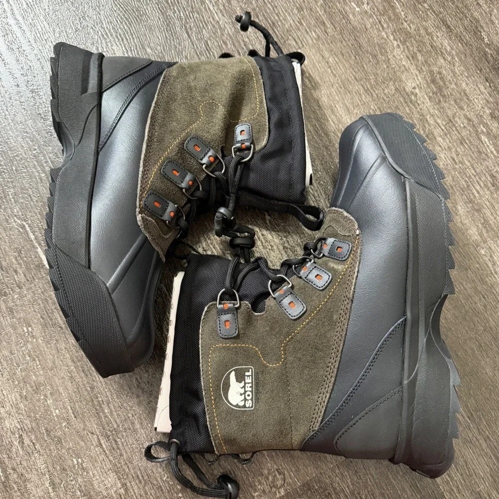 Sorel Scout 87 XT WP Men Waterproof Insulated Winter Boots Black Quarry Size 10